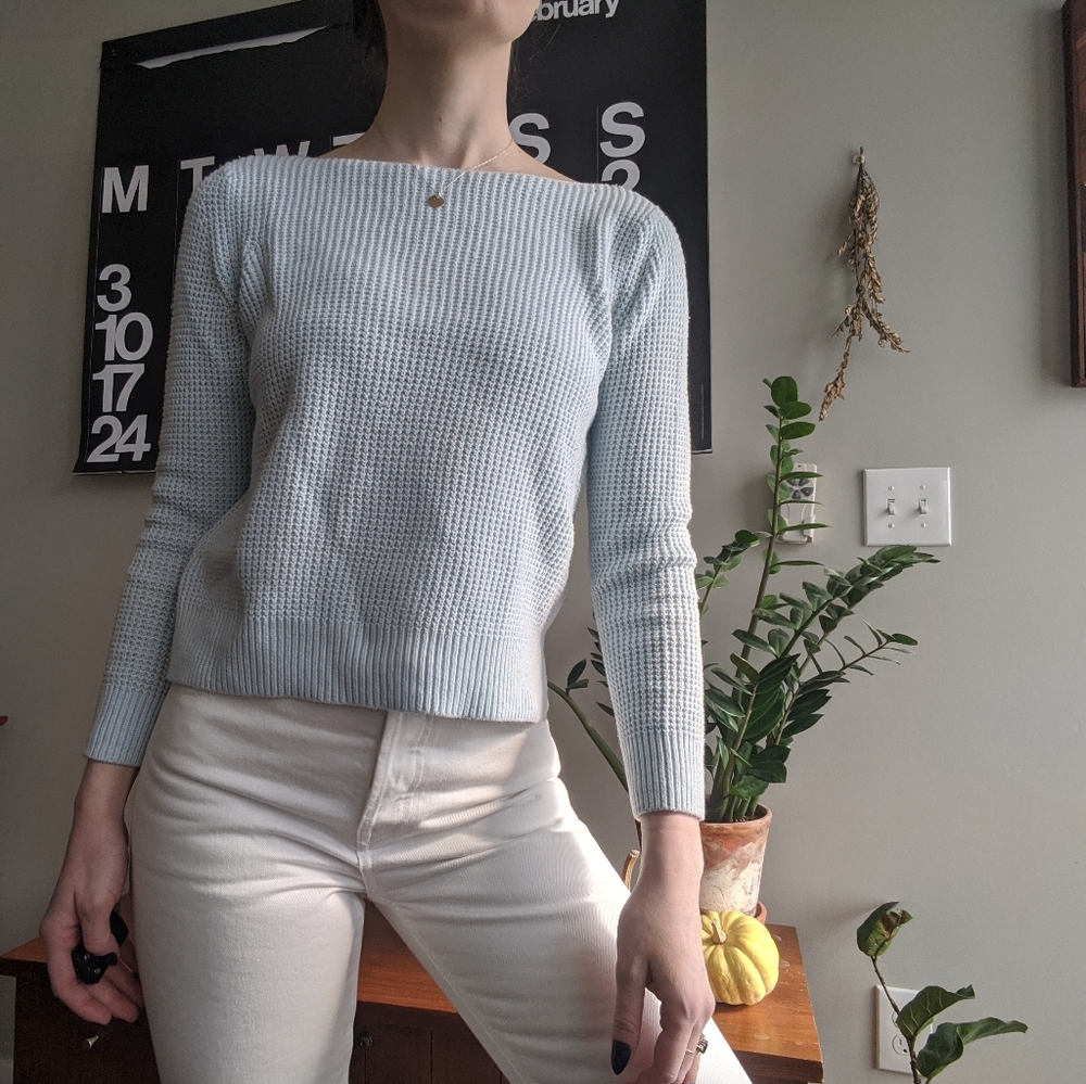 Baby Blue Gap Knit Sweater